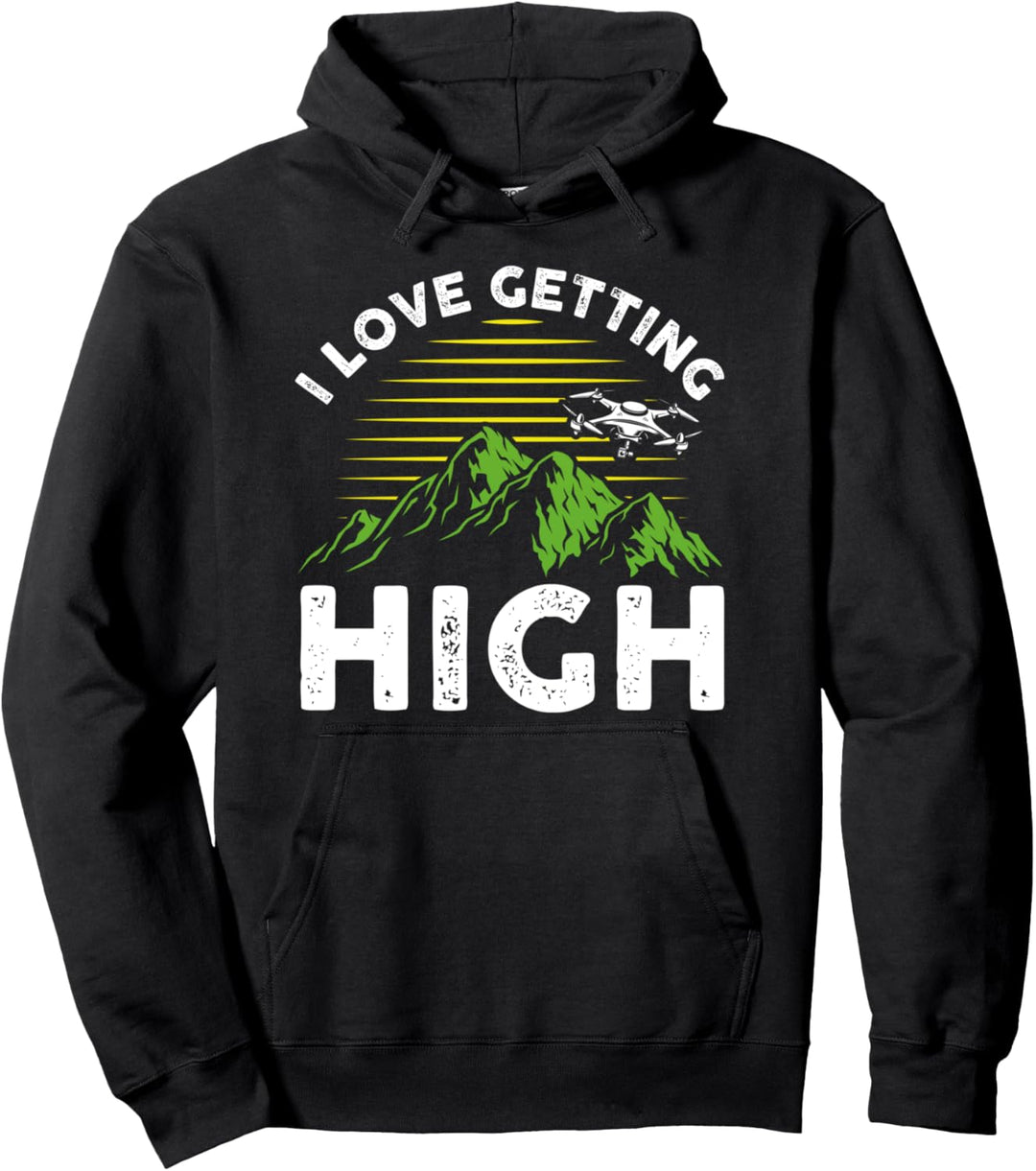 Lustiger RC-Drohnen-Testpilot Ich liebe es, hoch zu kommen Pullover Hoodie