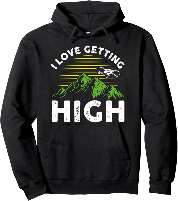 Lustiger RC-Drohnen-Testpilot Ich liebe es, hoch zu kommen Pullover Hoodie