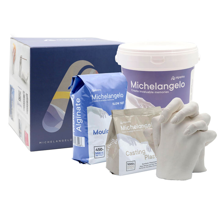 Michelangelo KIT 3D Handabdruck Set für Paare – Gipsabdruck Hände - Partner und Pärchen Geschenke fü