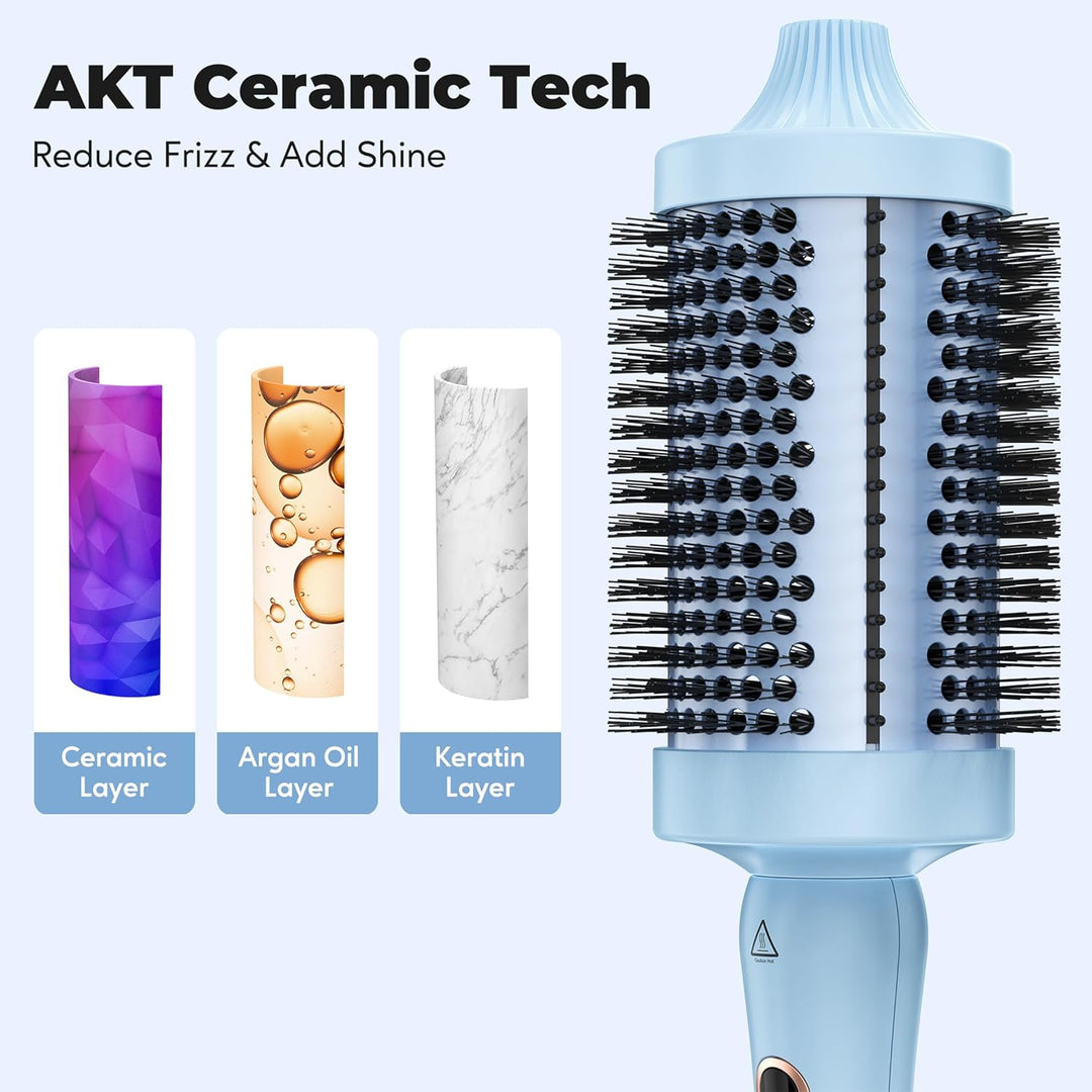 Farery Thermobürste, Thermal Brush, 60mm Heisse Bürste für lockeres & voluminöses Haar, Keramik-Turm