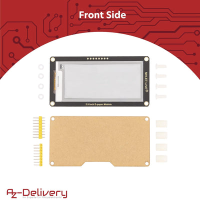 AZDelivery 2,9 Zoll ePaper Display Modul, 296x128 e-Ink Display Modul, geringer Stromverbrauch, SPI