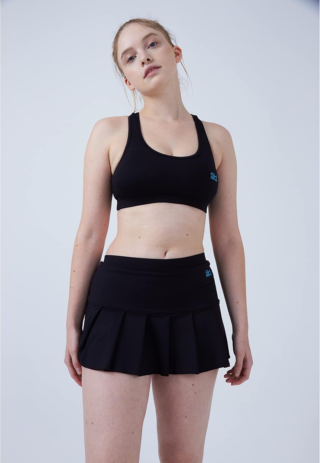Sportkind Mädchen &amp; Damen Tennis, Hockey, Golf Faltenrock mit Innenhose, atmungsaktiver Skort, UV-Sc