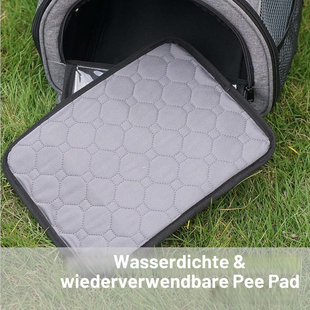 Transportbox für Katze Kaninchen Transporttasche für kleine Haustiere Meerschweinchen Faltbare Haust