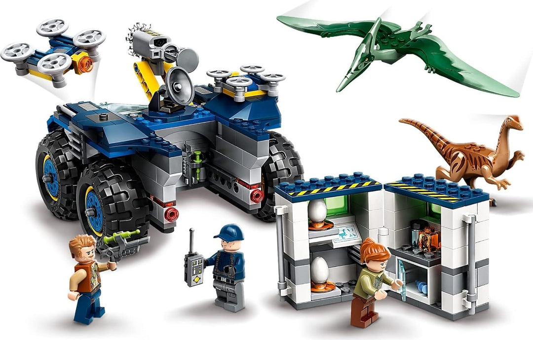 LEGO 75940 Jurassic World Ausbruch von Gallimimus und Pteranodon, Dinosaurier Spielzeug für Kinder a