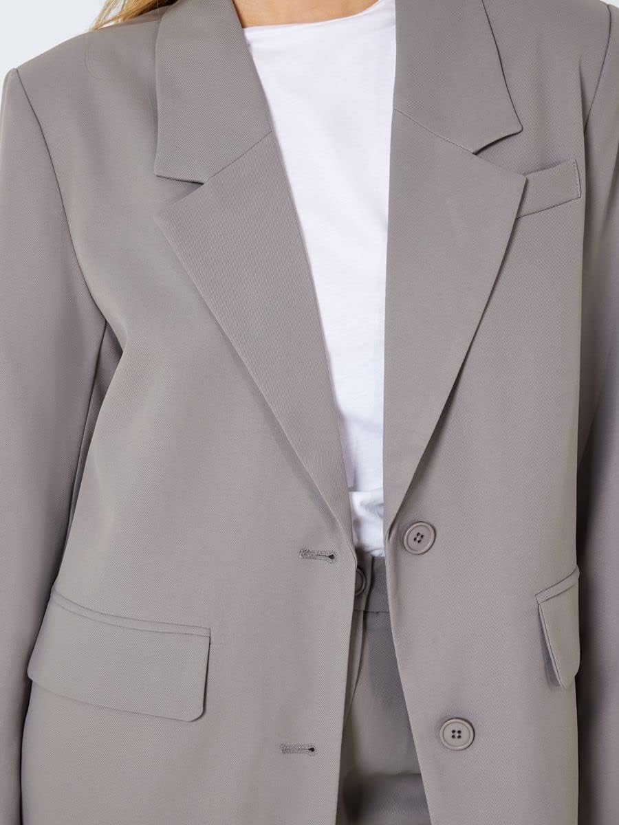 Noisy may Damen Nmmilla L/S Noos Blazer L Titanium, L Titanium