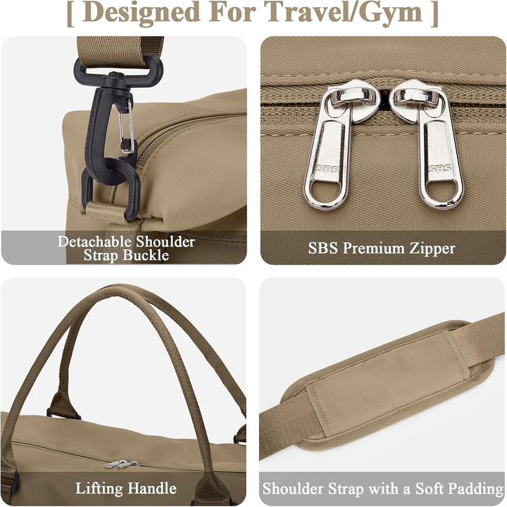 Reisetasche Damen Handgepäck Tasche Sporttasche Weekender Bag Schwimmtasche Wasserdicht Travel Bag D