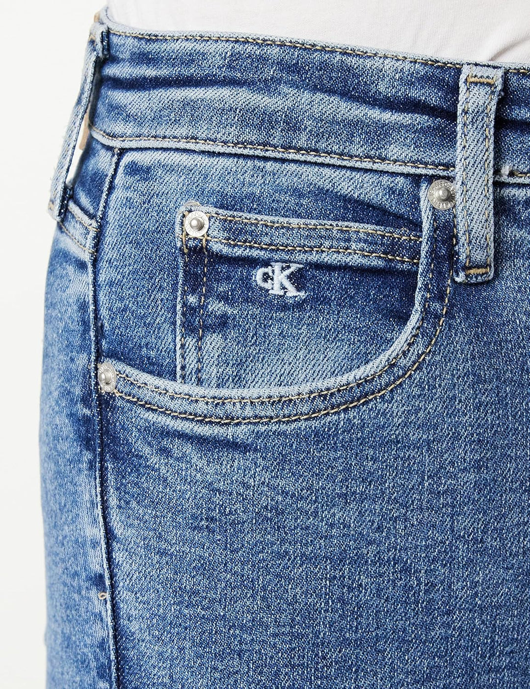 Calvin Klein Jeans Damen HIGH Rise Skinny Jeans, Denim Medium, 24W / 34L