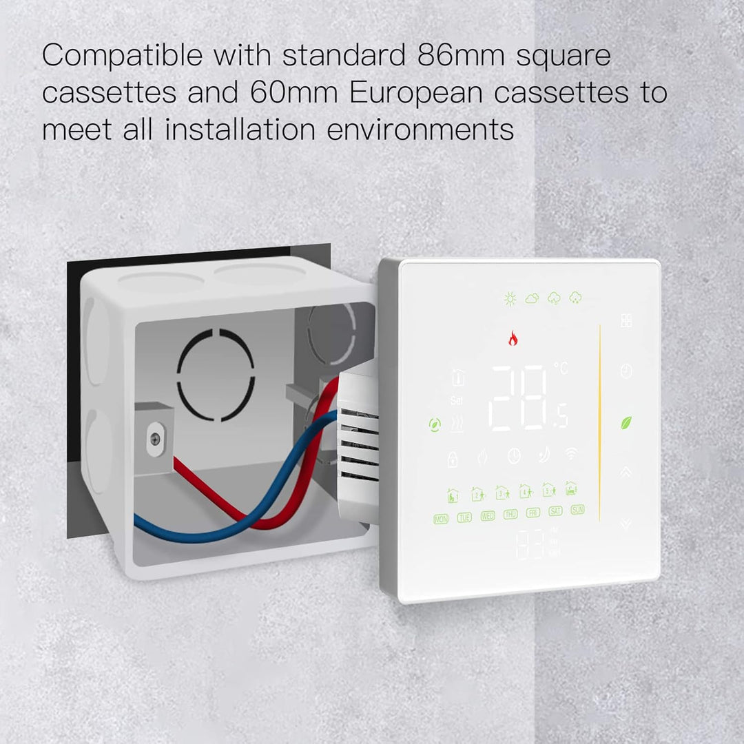 MOES WLAN Smart Thermostat, Warmwasser Thermostat Fussbodenheizung, Programmierbar Raumthermostat Fü