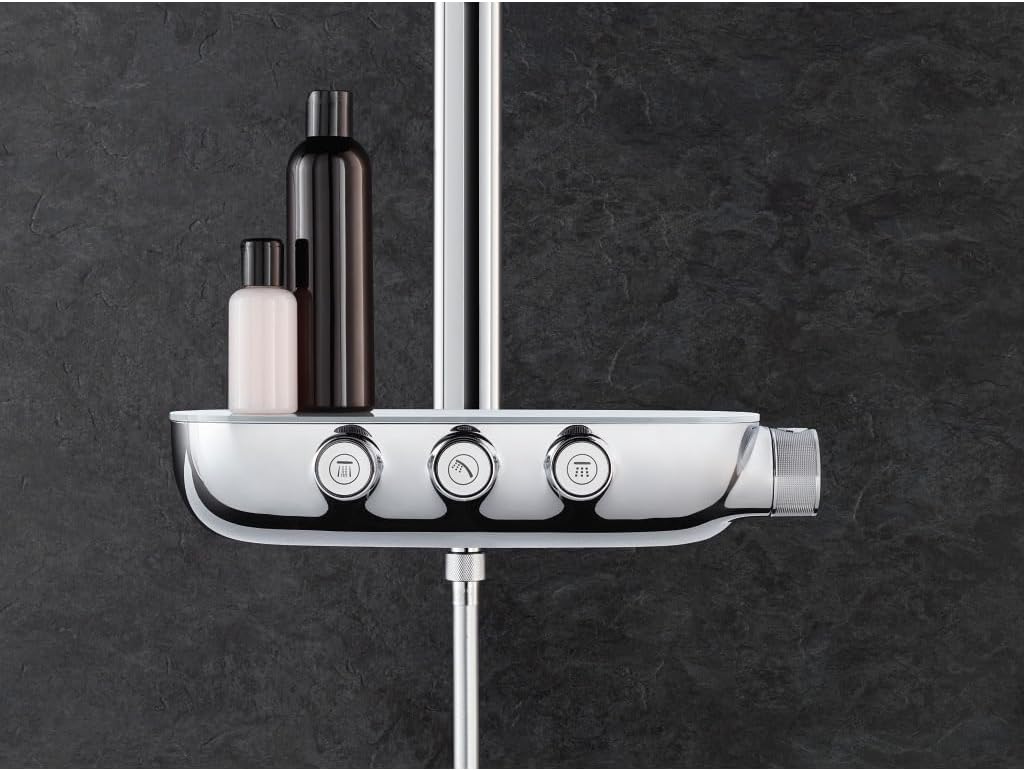 GROHE Rainshower System SmartControl Mono 360 - Duschsystem mit Thermostatbatterie (Wandmontage, int