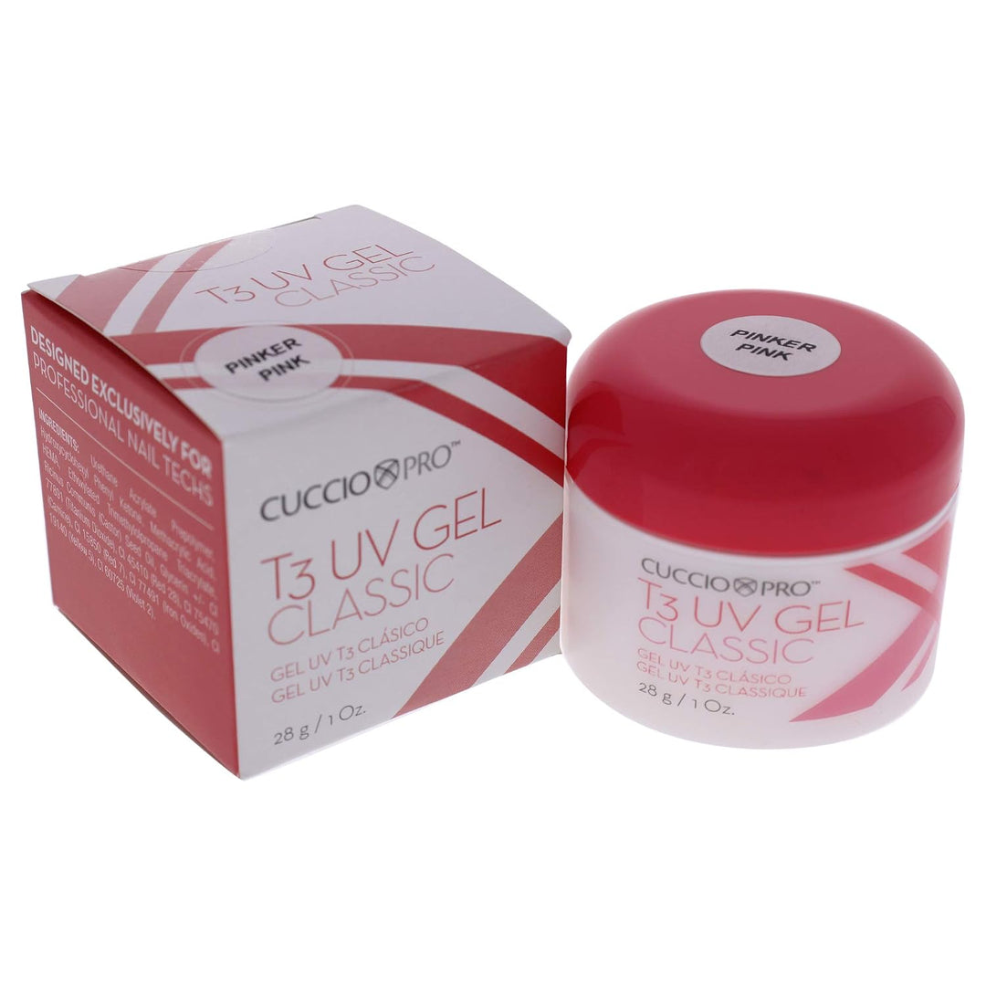 Cuccio T3 UV Pinker Pink Classic Nagelgel Weiss 1 ml (1er Pack), Weiss 1 ml (1er Pack)