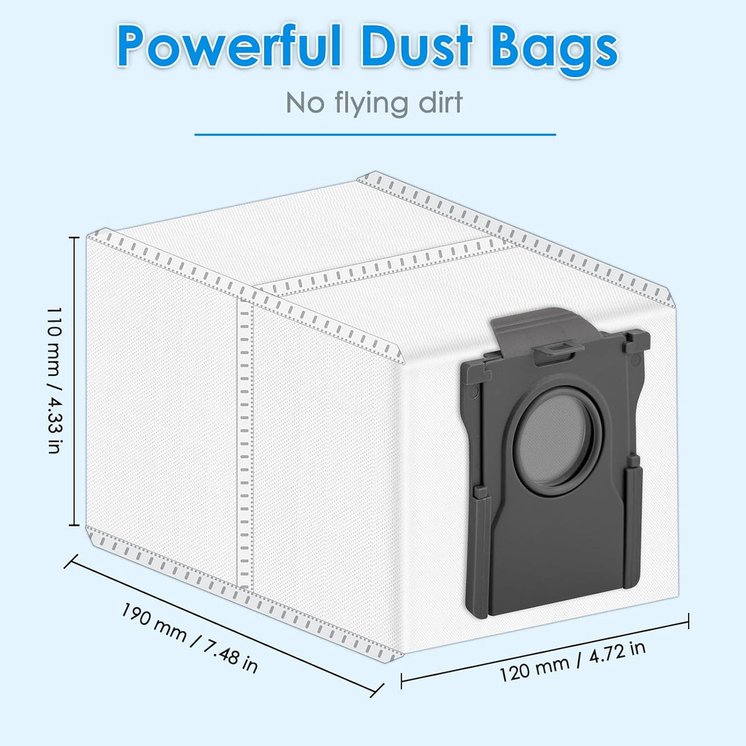 (12 Stück) Staubbeutel für Dreame L10s Ultra Gen 2, L10s Ultra, L40 Ultra, L50 Ultra, X30/X40/X50 Ul