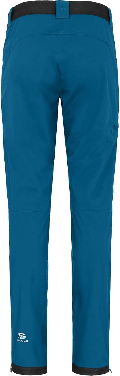 Bergson Damen Sommer Softshellhose TESSE ( slim fit) - schmaler Schnitt, elastischer Komfort Bund, l