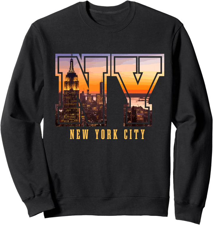 New York City NYC NY Skyline USA Amerika Souvenir Geschenk Sweatshirt