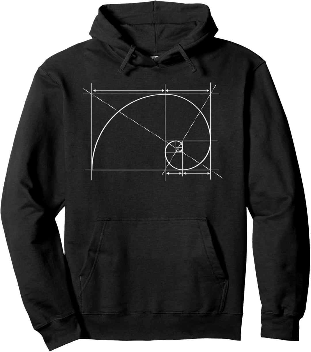 Fibonacci-Spirale Pullover Hoodie
