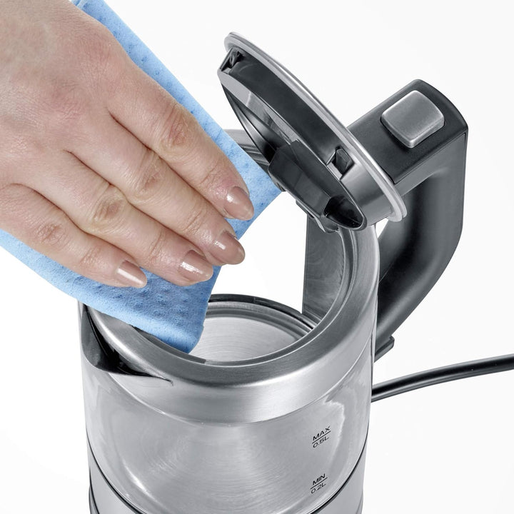 SEVERIN Mini Glas Wasserkocher, leistungsstarker und kompakter Wasserkocher in hochwertigem Design,