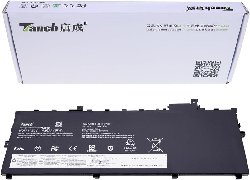 01AV494 SB10K97588 01AV431 01AV430 Laptop-Akku für Lenovo X1 Carbon GEN 5 11.52V 4950mAh/57Wh