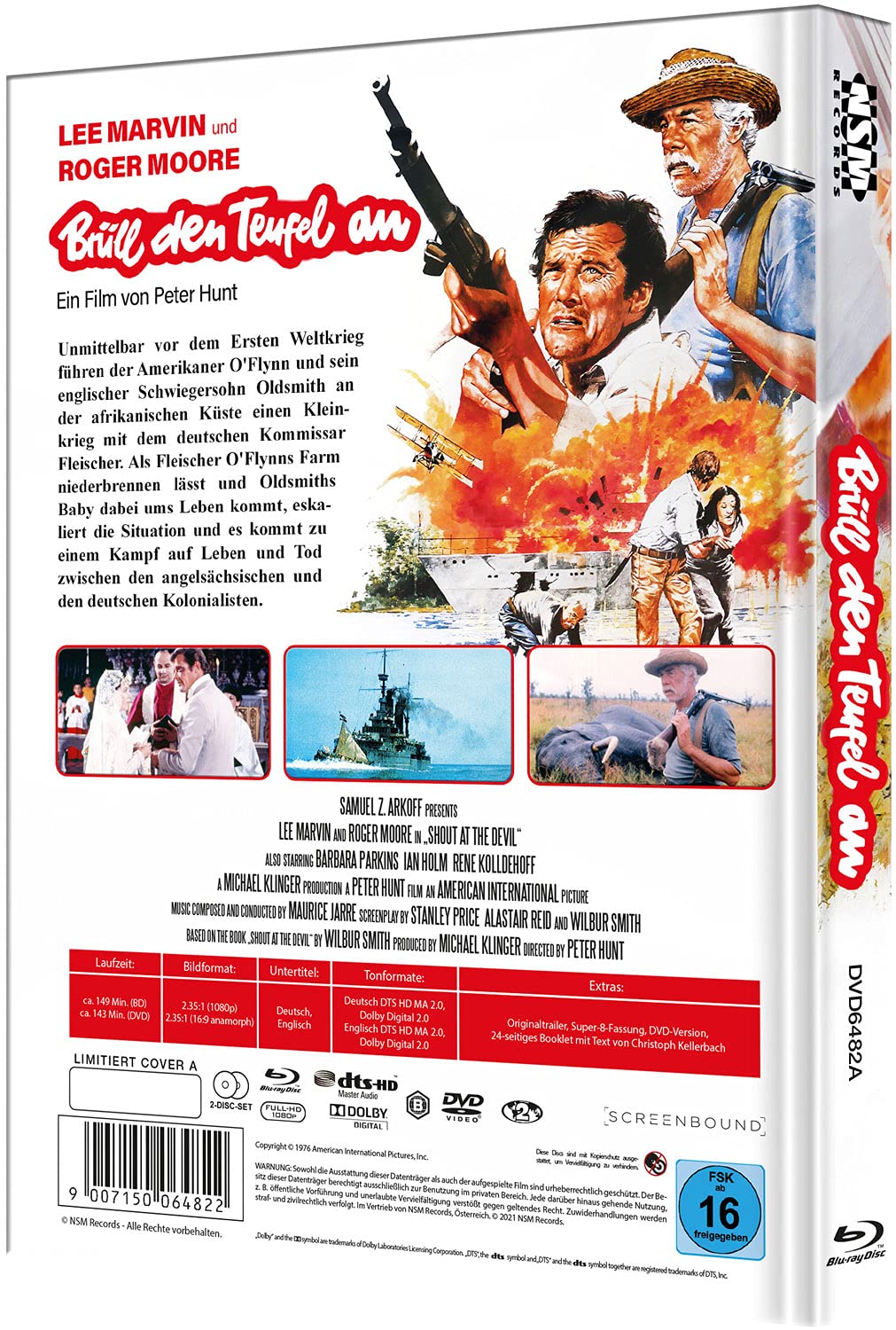 Brüll den Teufel an - Zwei wie Hund und Katz - Shout at the Devil [Blu-Ray+DVD] - uncut - limitierte
