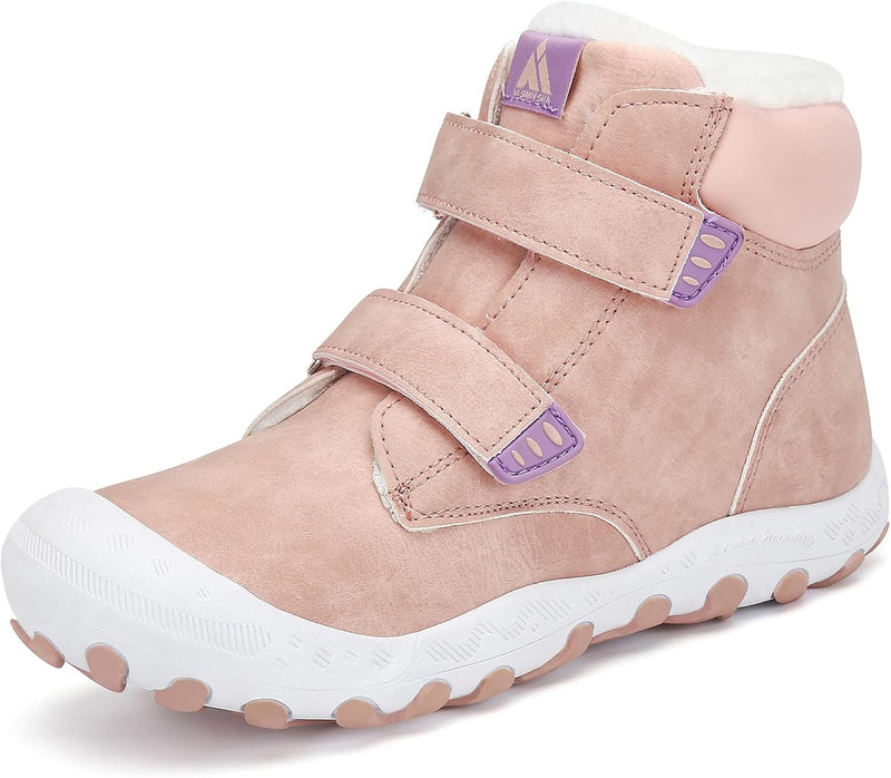 Mishansha Kinder Winterschuhe Gefüttert Winterstiefel für Jungen Mädchen Gr.24-38 25 EU Pink, 25 EU