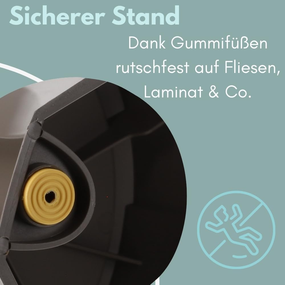 GarPet Hocker Schminktisch Duschhocker Sitzhocker mit drehbarer Sitzfläche Schminkstuhl Drehhocker S