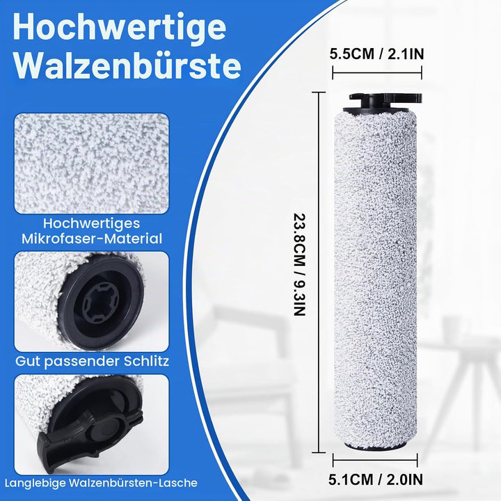 7 Stück Zubehörset für BISSELL CrossWave HF3 3598N Kabelloser Nass Trockensauger, 2 Bürstenrollen +