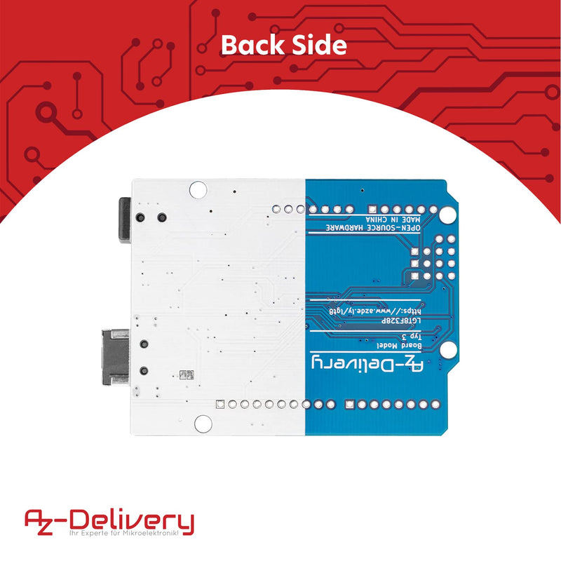 AZ-Delivery 5x Mikrocontroller Board LGT8F328P mit CH340 kompatibel mit Arduino IDE, 5