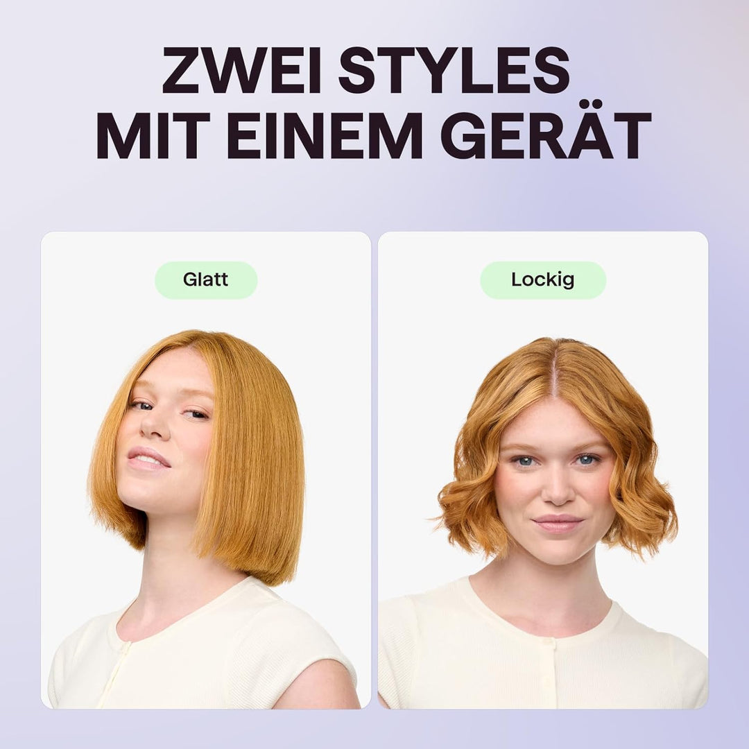Wavytalk Mini Airflow Lockenstab und Glätteisen, Cool Curl Pencil Airflow Styler für kurzes Haar, Pi