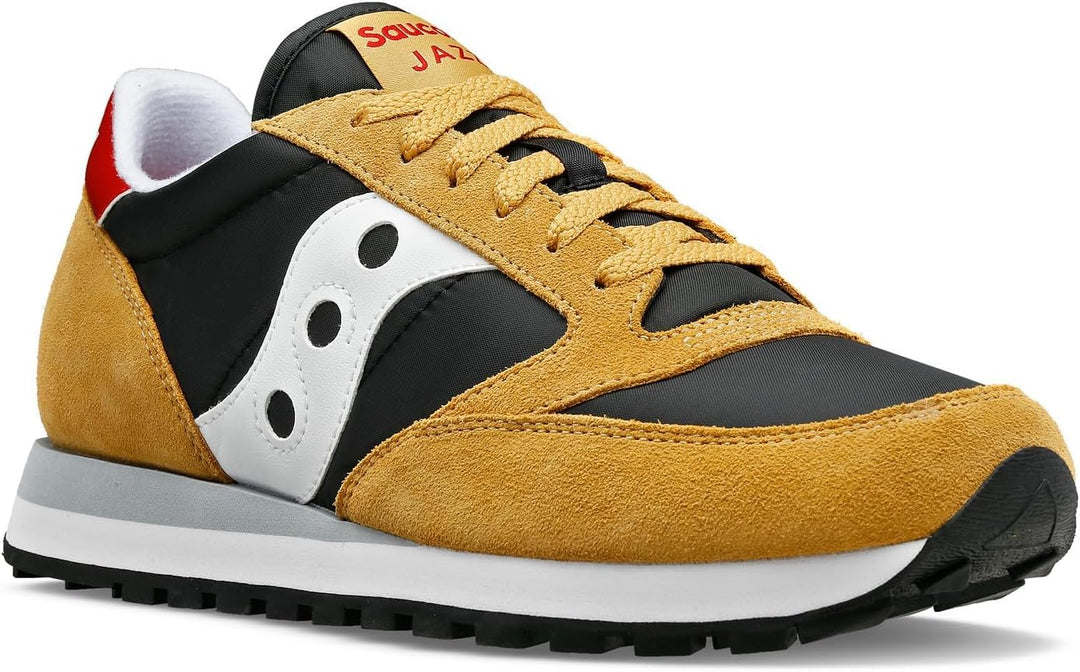 SAUCONY Damen Jazz Original Sneaker 40 EU Beige Schwarz, 40 EU Beige Schwarz