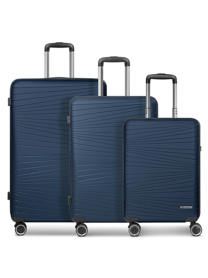 Franky Dallas 3.0 Hartschalen-Kofferset 3 teilig | Trolley-Set ausgestattet mit TSA-Schloss, 4 Rolle