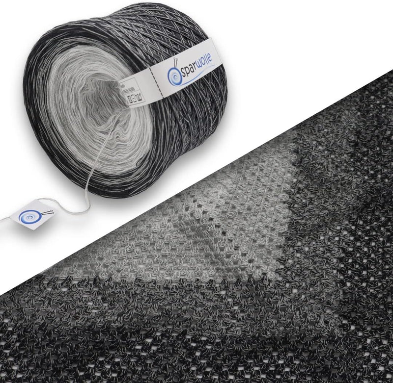 Bobbel 100% Baumwolle, Farbverlaufsgarn 235g 4-fädig 1000m zum Stricken und Häkeln, Garn, Wolle, Yar