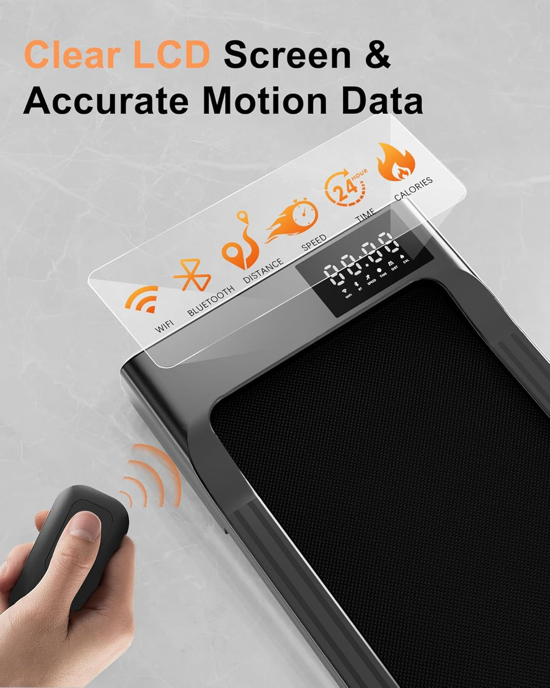 Superun Walking Pad mit Steigung 6%, Laufband für Zuhause mit App max 6km/h und 12km/h Version, Schr