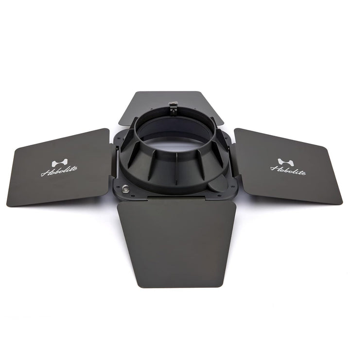 Hobolite Barndoors, Abschirmklappen Set für Pro LED-Dauerlicht für Fotografie (300 W) Pro Barndoor-S