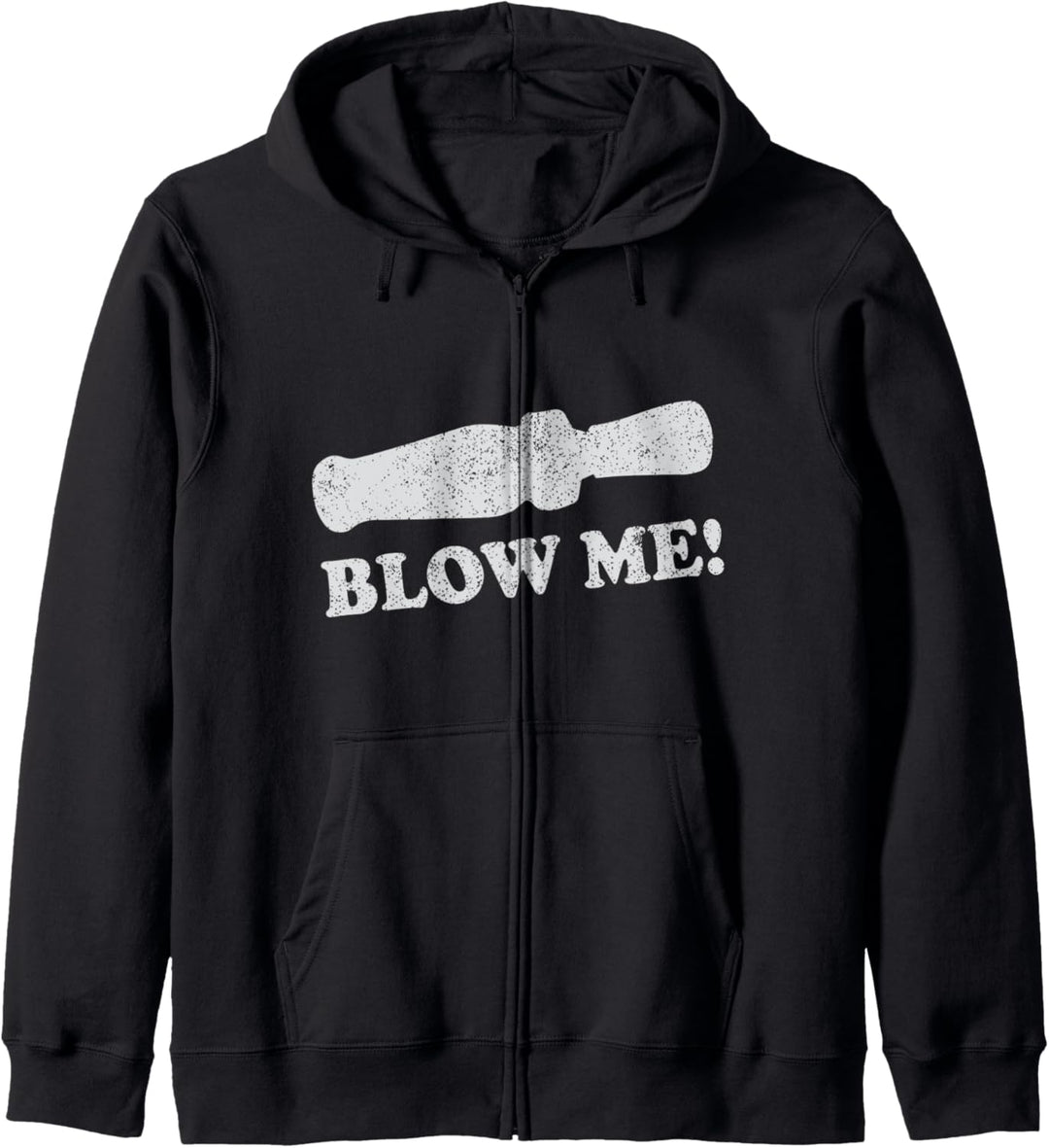 Lustiges Jagddesign Duck Call Blow Design Kapuzenjacke
