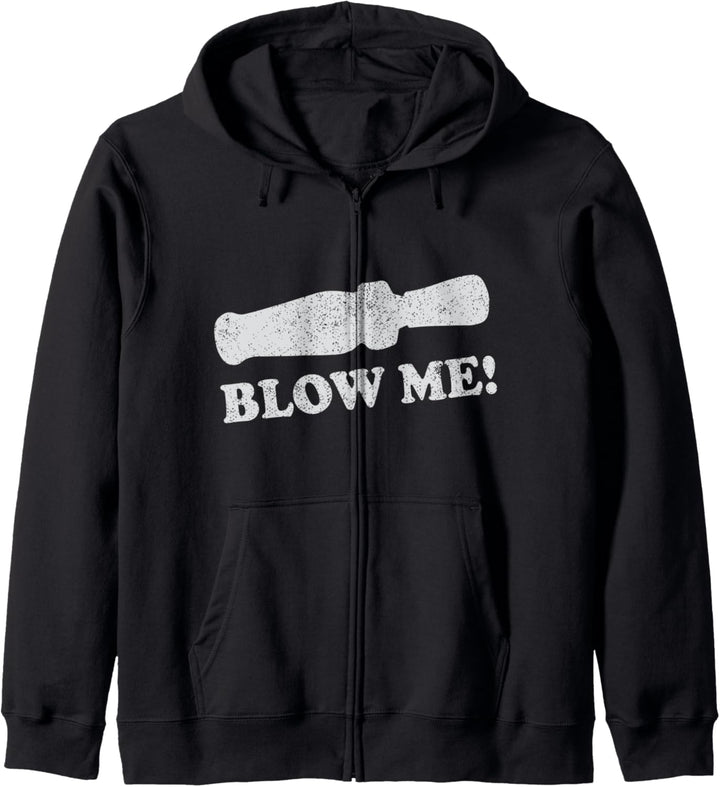 Lustiges Jagddesign Duck Call Blow Design Kapuzenjacke