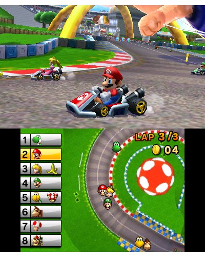 Nintendo 3DS XL - Konsole Silber/Schwarz inkl. Mario Kart 7, Silber/Schwarz inkl. Mario Kart 7