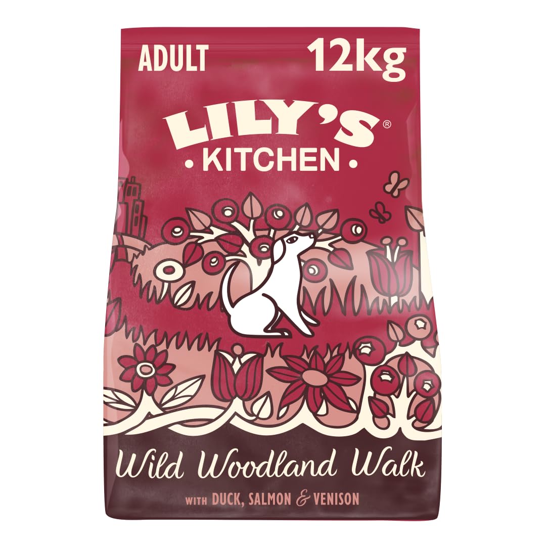 Lily‘s Kitchen Vollwertiges Trocken Hundefutter mit Wild und Ente für ausgewachsene Hunde (12 kg) Ve