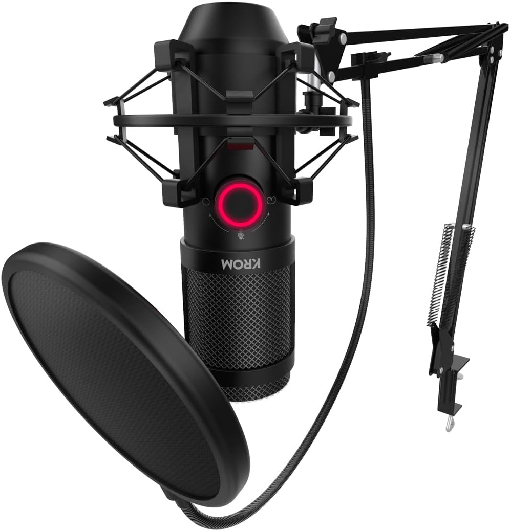 KROM Set Streaming-Mikrofone KAPSULE -NXKROMKPSL- Mikrofone unidirektional, 2 Kondensator, 3,5-mm-Au