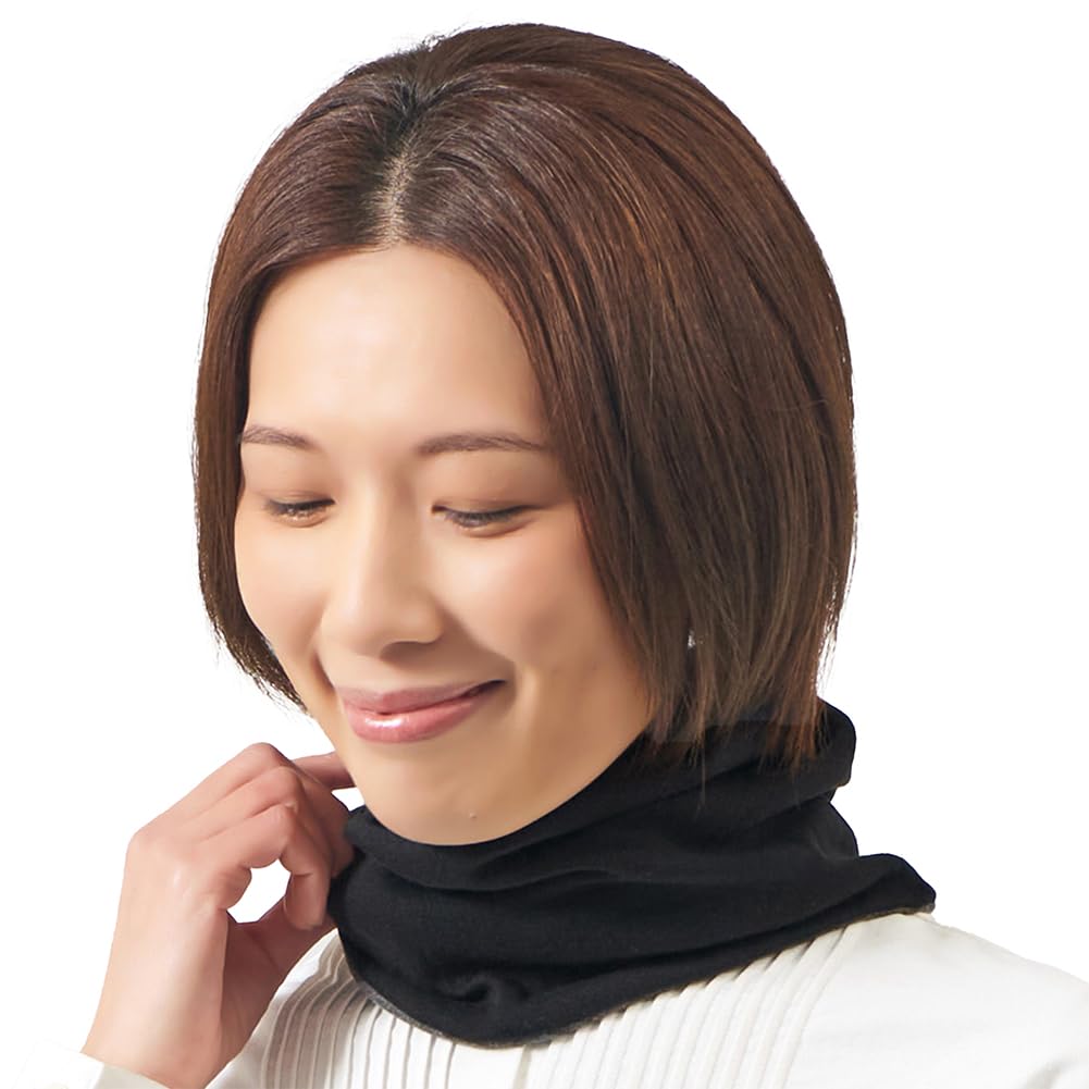 CHARM Bio-Baumwolle Multifunktionstuch Stirnband - Beanie Loop Schal Halstuch Schwarz & Hellgrau, Sc