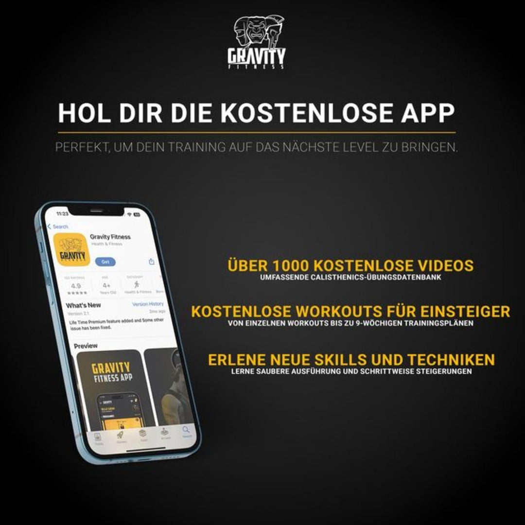 Gravity Fitness Holz-Gymnastikringe 32mm, 32mm