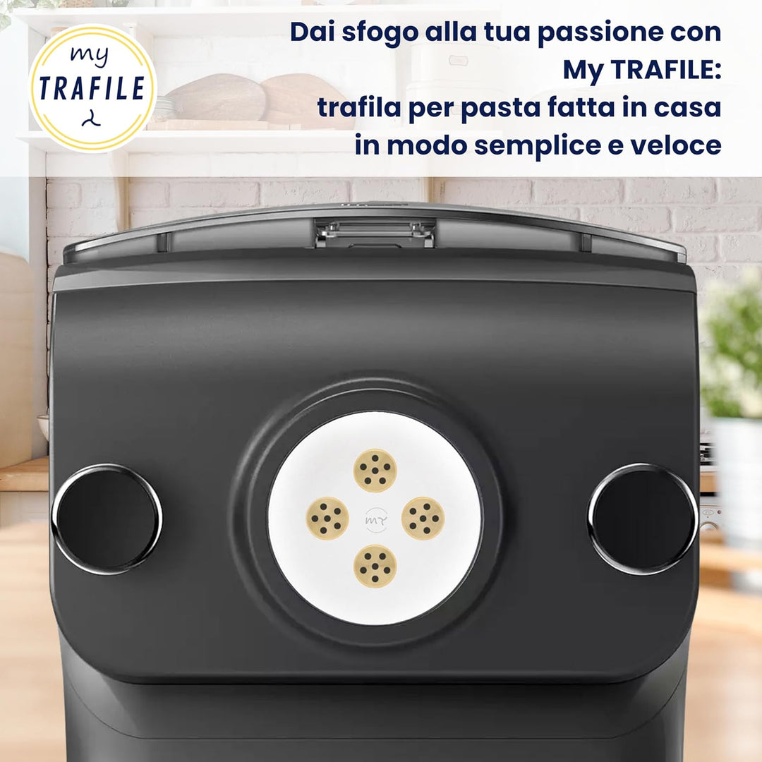 My Trafile - Matrize Linea Pro N°10 Spaghetti 2,1 mm aus POM mit professionellen Einsätzen, kompatib