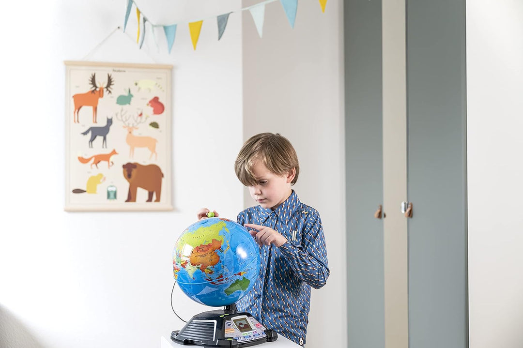 VTech My Interactive Video Globe – Lernspielzeug – Gesprochenes Niederländisch – Alter 7–12