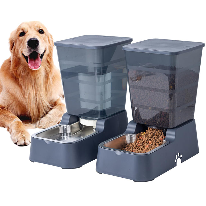 5L Automatischer Hundefutterspender und Hundewasserspender Katzenfutterspender und Katzenwasserspend