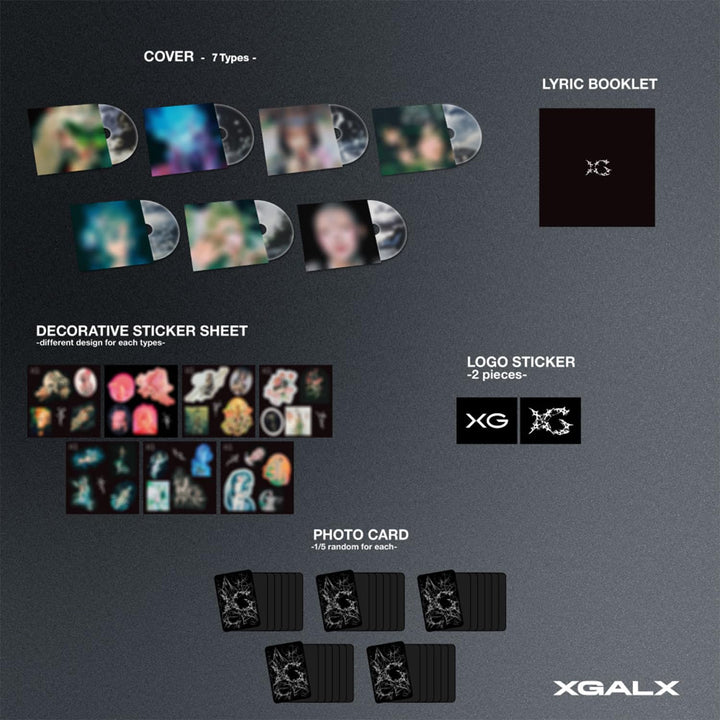 XG - 2nd Mini Album [AWE] (Solo Ver. / Random) Cover + CD + Lyric Booklet + Logo Sticker + Photo Car