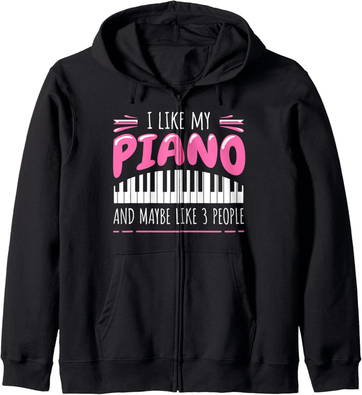 Klavier Pianist Klavierspieler Piano Keyboard Musiker Kapuzenjacke