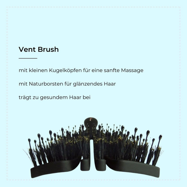 HERCULES SÄGEMANN - Vent Brush (breit) | Haarbürste zum sanften Entwirren und Massieren. Haarbürste