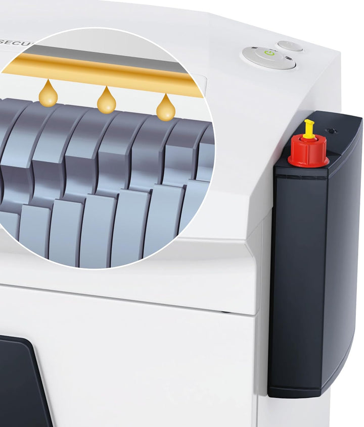Aktenvernichter HSM SECURIO B26, Sicherheitsstufe 6, 6 Blatt (Partikelschnitt) mit automatischem Öle