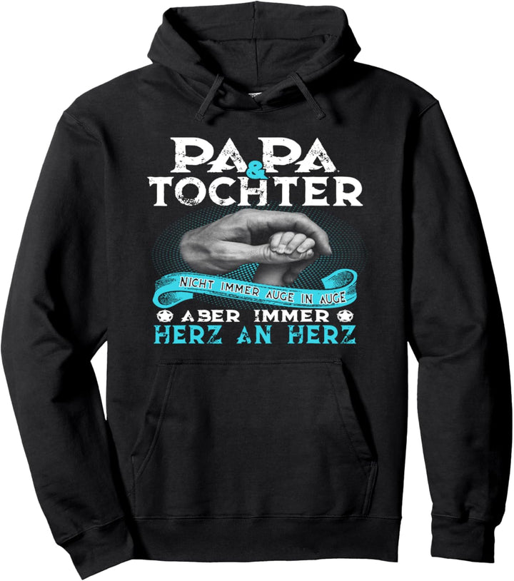 bester Vater der Welt - Papa & Tochter immer Herz an Herz Pullover Hoodie