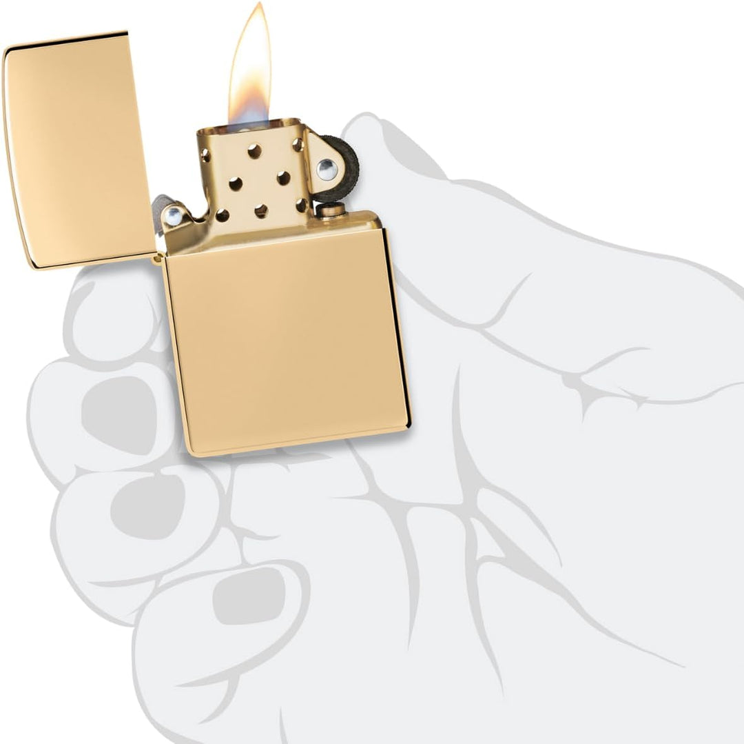 Zippo 254B JIM BEAM Benzinfeuerzeug,Messing,Brass High Polished, Brass High Polished