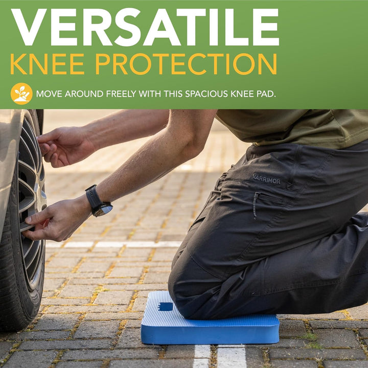 BLOSTM Blue Garden Kniepolster aus hochdichtem Schaumstoff mit zwei Texturen, 2 Stück