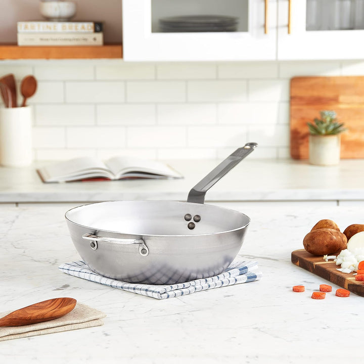 De Buyer - Bauernpfanne MINERAL B aus Eisenstahl - mit Gegengriff - 32 cm Durchmesser - 5614.32