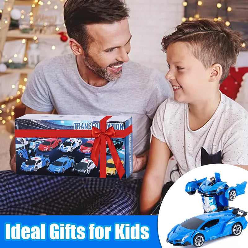 Highttoy Ferngesteuertes Auto für Kinder, 2.4GHz Verformung Roboter RC Auto mit Gestenerfassung, Lic